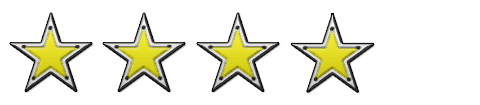 Positive Kundenbewertung mit 4 Sternen, maximale Punktzahl